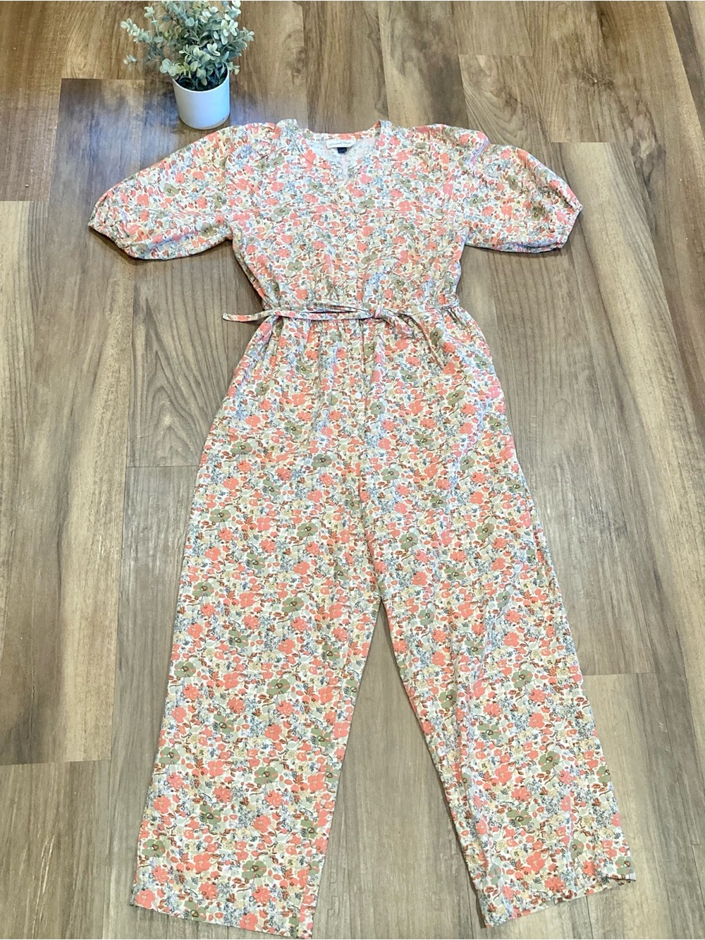 Universal Thread 100% Cotton Floral Jumpsuit